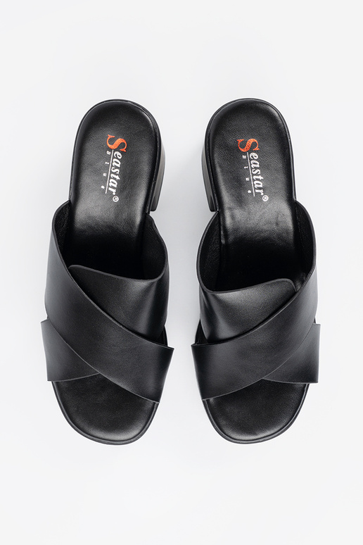 colore nero Pantofole sul tallone