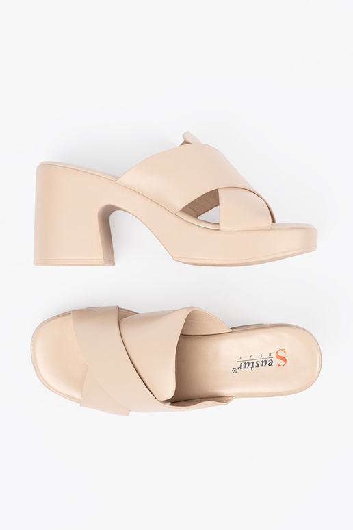 beige Pantofole sul tallone beige Pantofole sul tallone