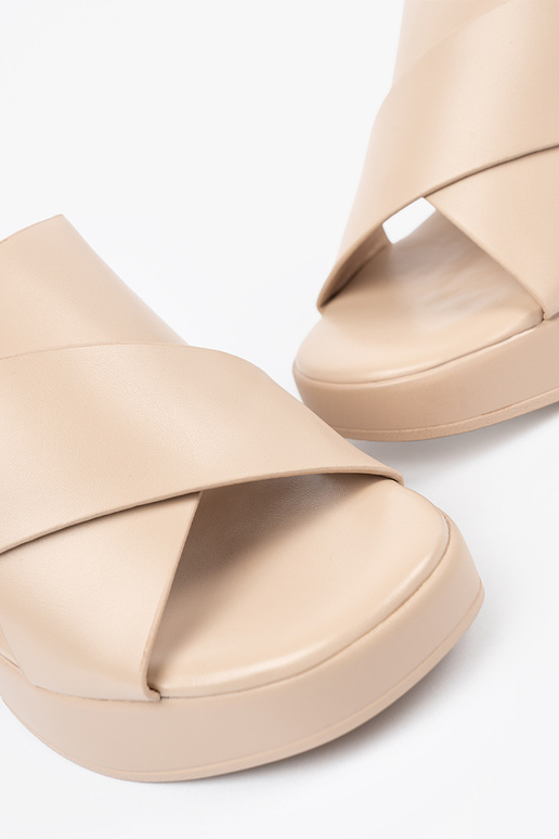 beige Pantofole sul tallone beige Pantofole sul tallone