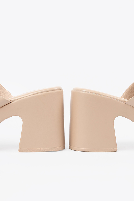 beige Pantofole sul tallone beige Pantofole sul tallone