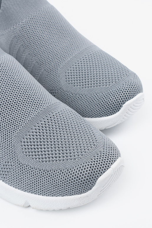 Scarpe sportive grigie con chiusura