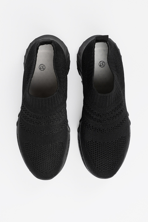 Scarpe sportive nere da donna con... Scarpe sportive nere da donna con...