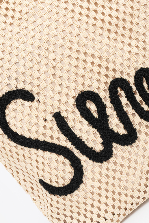 Borsa da spiaggia color sabbia brillante