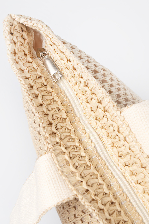 Borsa da spiaggia color sabbia brillante