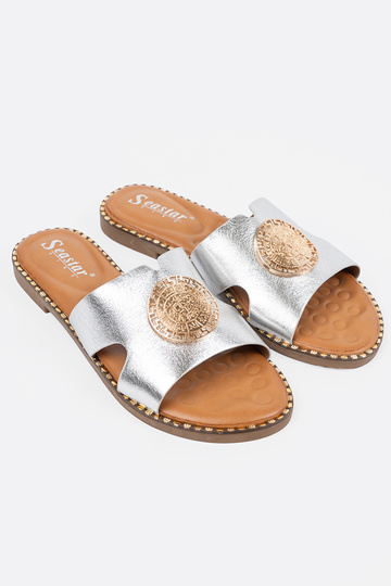 Pantofole argento con... 2