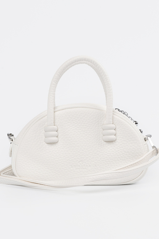 Portafoglio bianco con cinturini