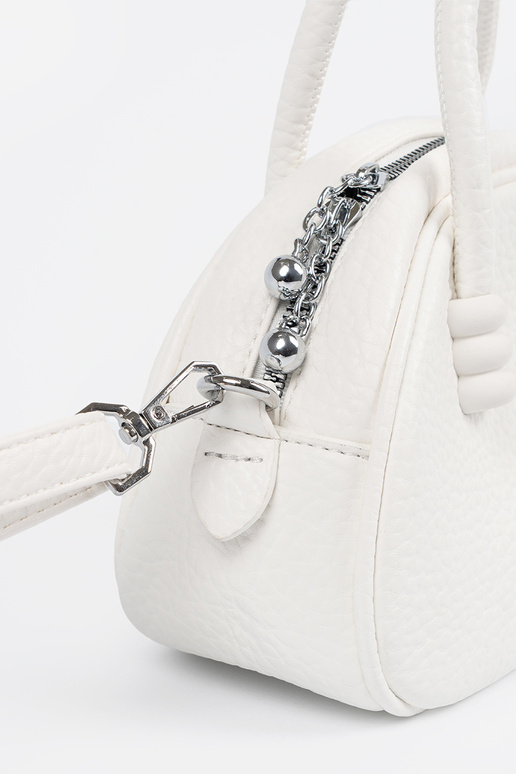 Portafoglio bianco con cinturini