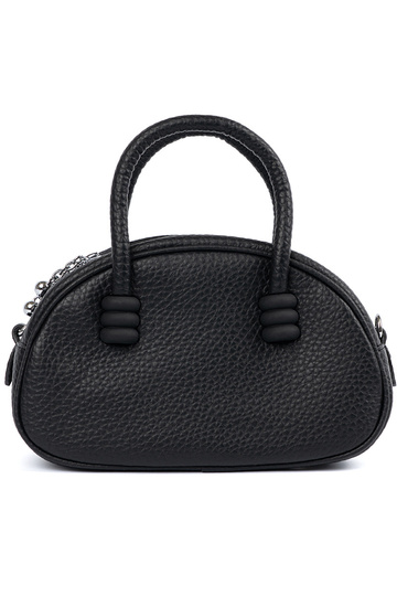 Portafoglio nero con cinturini