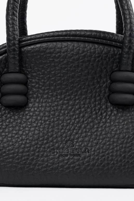 Portafoglio nero con cinturini