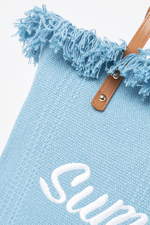 Borsa da spiaggia con frange "Summer"