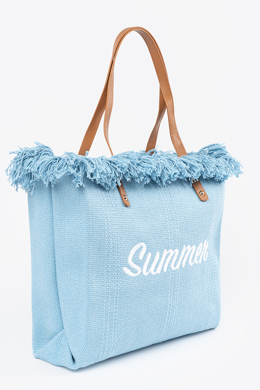Borsa da spiaggia con frange "Summer"