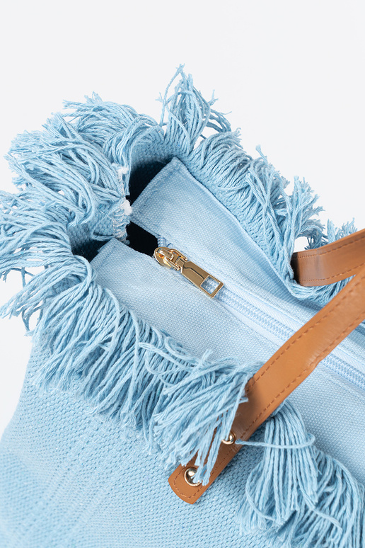 Borsa da spiaggia con frange "Summer"
