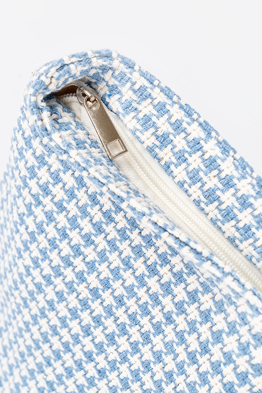 Borsa da spiaggia con motivo a quadri...