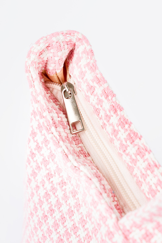 Borsa da spiaggia con motivo a quadri...