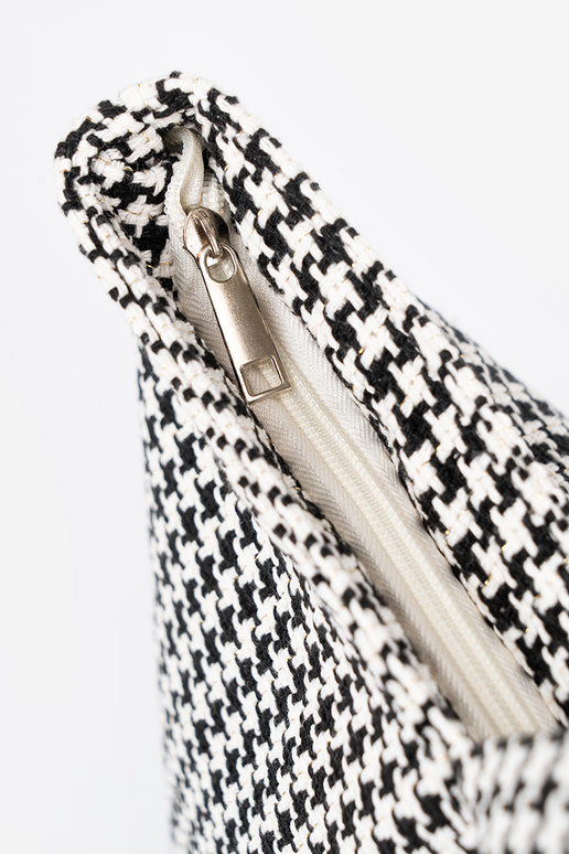 Borsa da spiaggia con motivo a quadri...