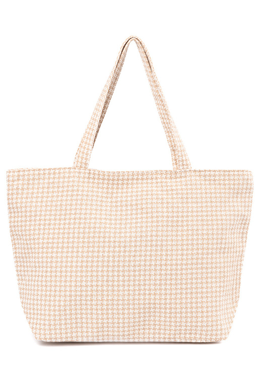 Borsa da spiaggia con motivo a quadri...