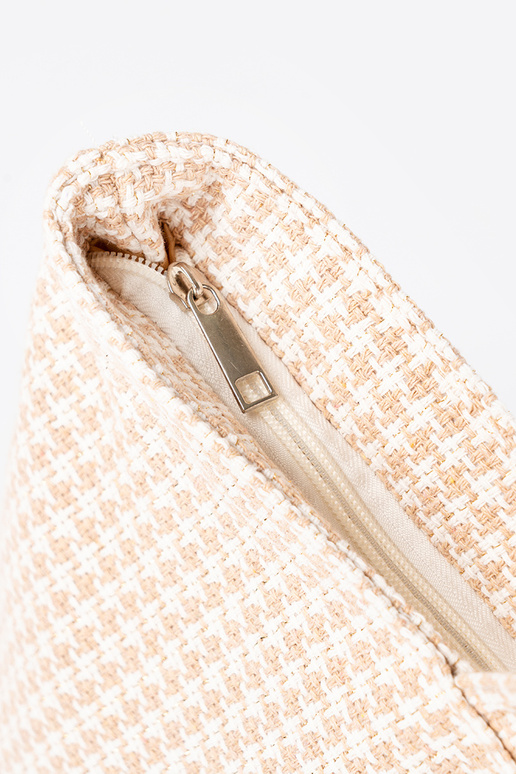 Borsa da spiaggia con motivo a quadri...