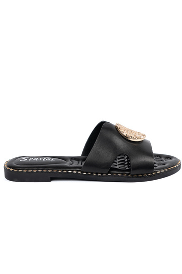 Pantofole colore nero con...