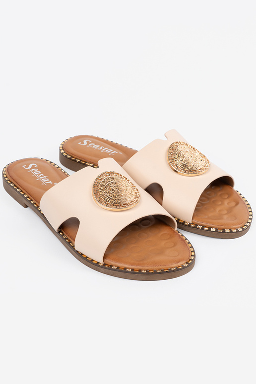 Pantofole brillantementebeige con... Pantofole brillantementebeige con...