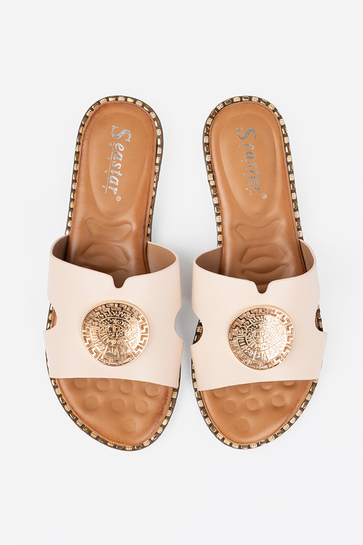 Pantofole brillantementebeige con... Pantofole brillantementebeige con...