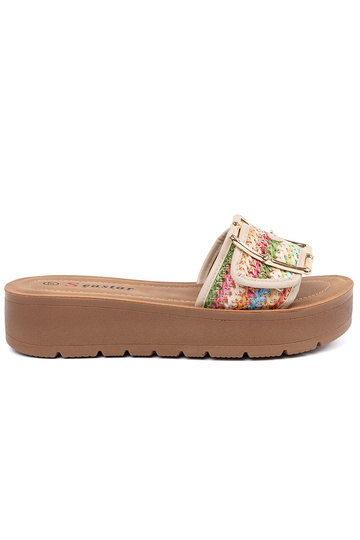 Pantofole multicolori con...