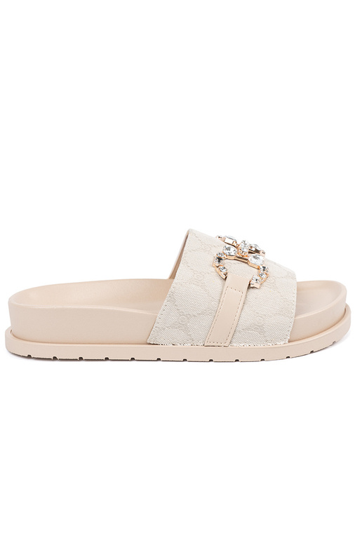 colore avorio Pantofole ze zdobieniem colore avorio Pantofole ze zdobieniem