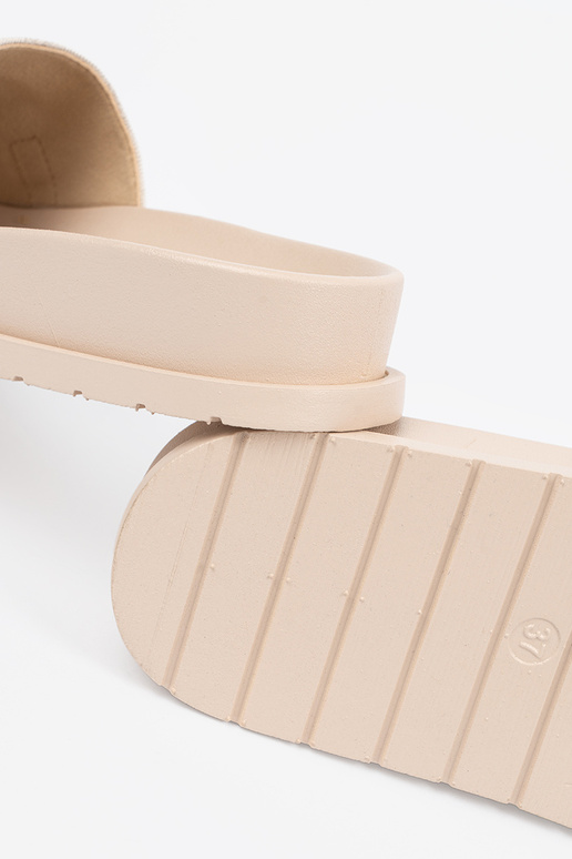 colore avorio Pantofole ze zdobieniem colore avorio Pantofole ze zdobieniem