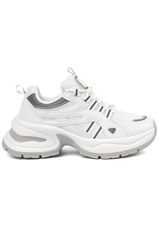 Scarpe da donna bianche con plateau