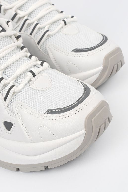 Scarpe da donna bianche con plateau