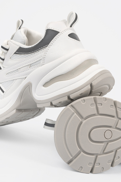 Scarpe da donna bianche con plateau