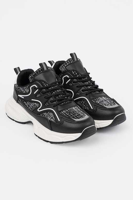 Scarpe sportive nere con dettagli...