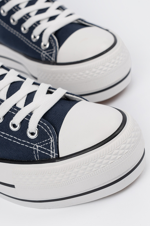 Scarpe da donna blu con zeppa Scarpe da donna blu con zeppa