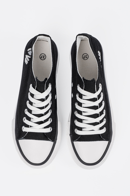 Scarpe casual nere da donna con... Scarpe casual nere da donna con...