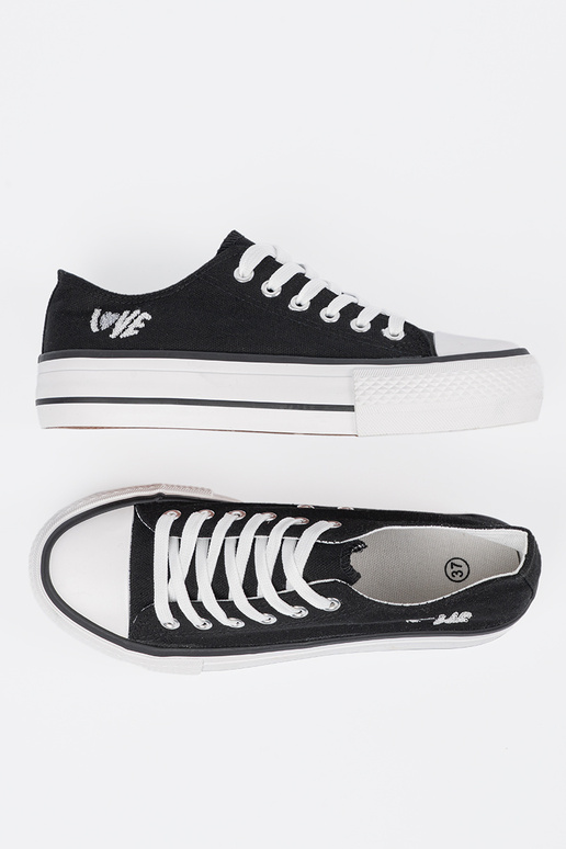 Scarpe casual nere da donna con... Scarpe casual nere da donna con...