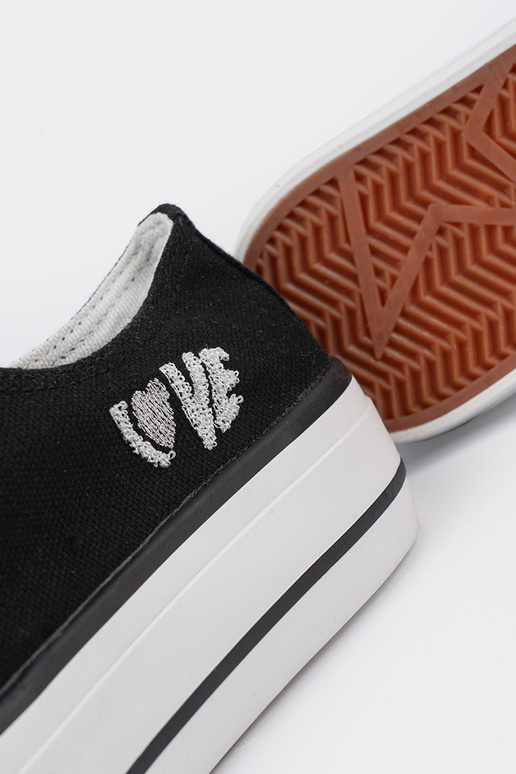 Scarpe casual nere da donna con... Scarpe casual nere da donna con...