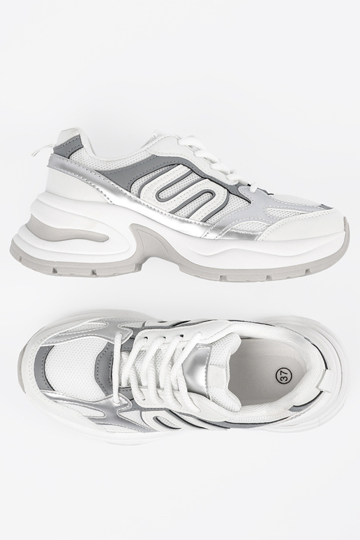 Scarpe sportive da donna bianche con...