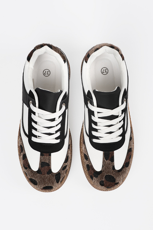 Scarpe sportive bianche e nere con...