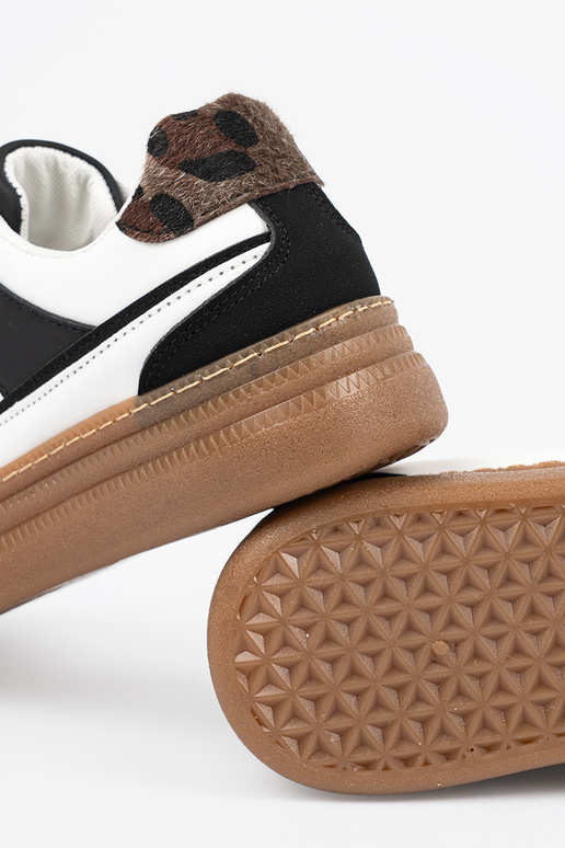 Scarpe sportive bianche e nere con...