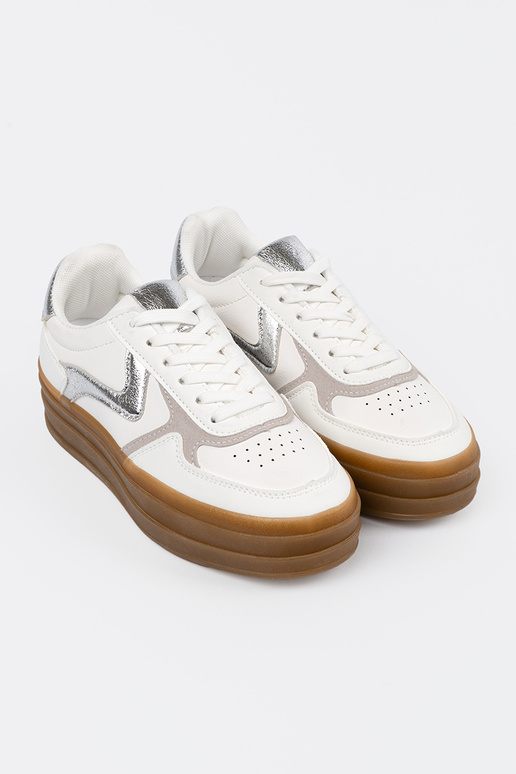 Scarpe sportive bianche da donna con...