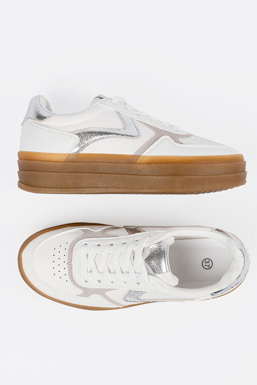 Scarpe sportive bianche da donna con...