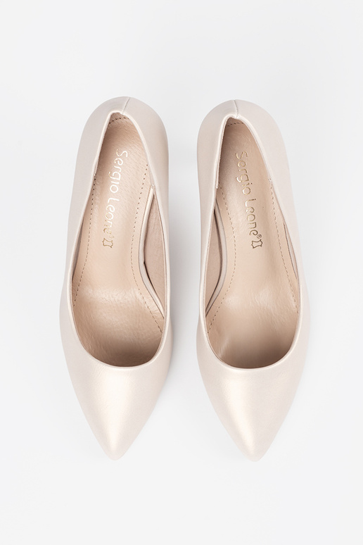 Décolleté sabbia in stile classico