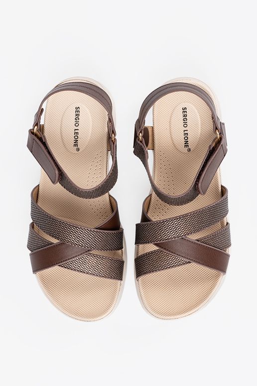 Sandali a pianta piatta bianchi,...