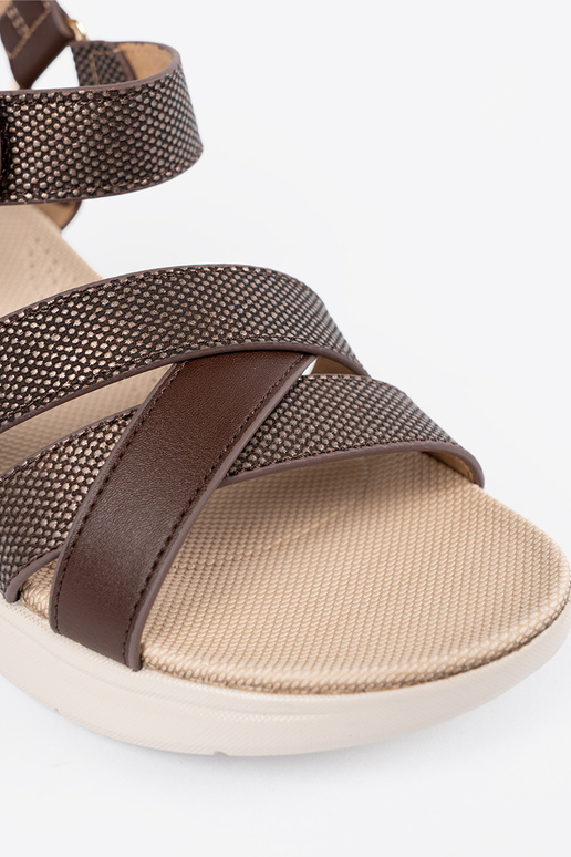 Sandali a pianta piatta bianchi,...