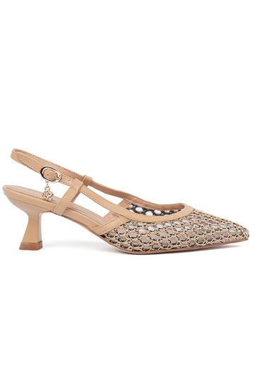 Sandali alti traforati con...