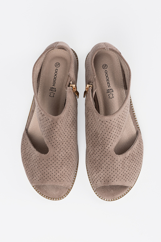 Sandali flat traforati color sabbia Sandali flat traforati color sabbia