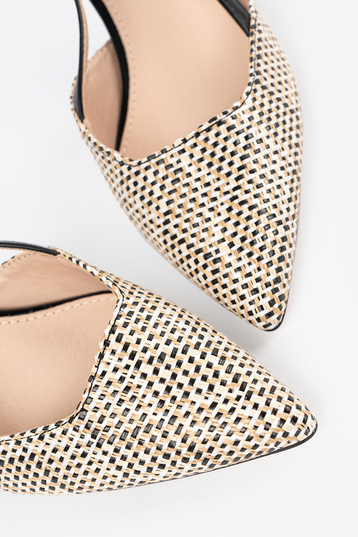 Sandali intrecciati alti con tacco...