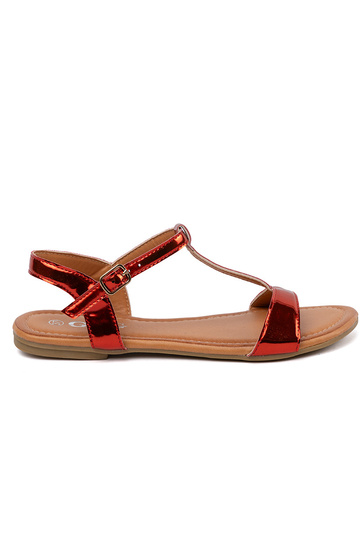 Sandali rossi da donna su...