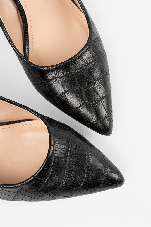 Décolleté nere classiche con motivo