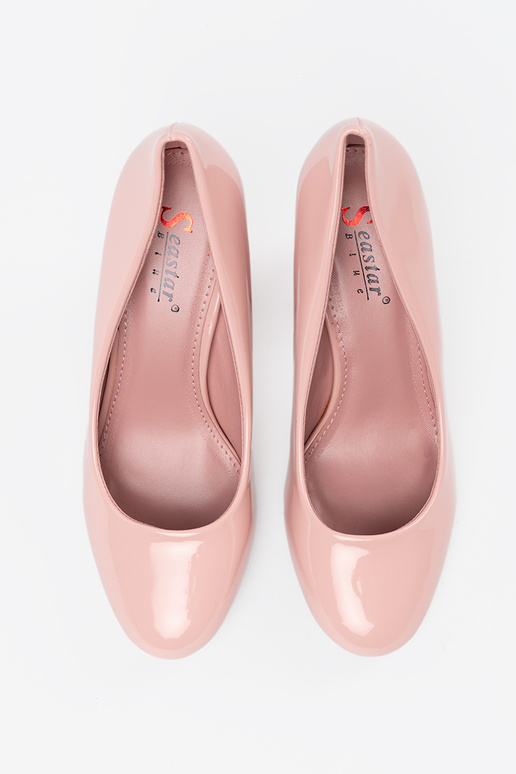 Scarpe con tacco alto rosa laccate