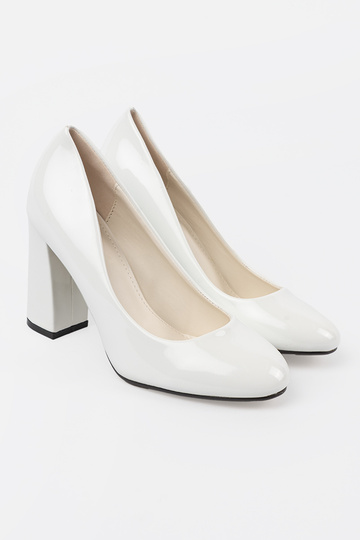 Décolleté bianche verniciate 2